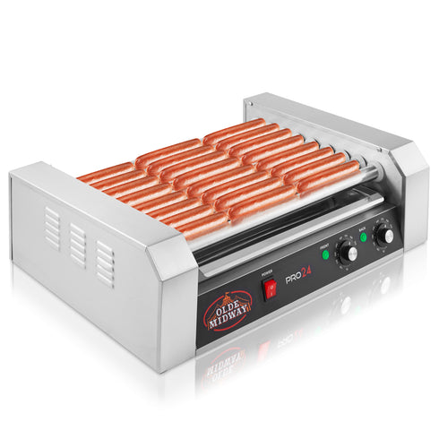 PRO24 Hot Dog Roller Machine, 9 Roller - 24 Hot Dog Capacity